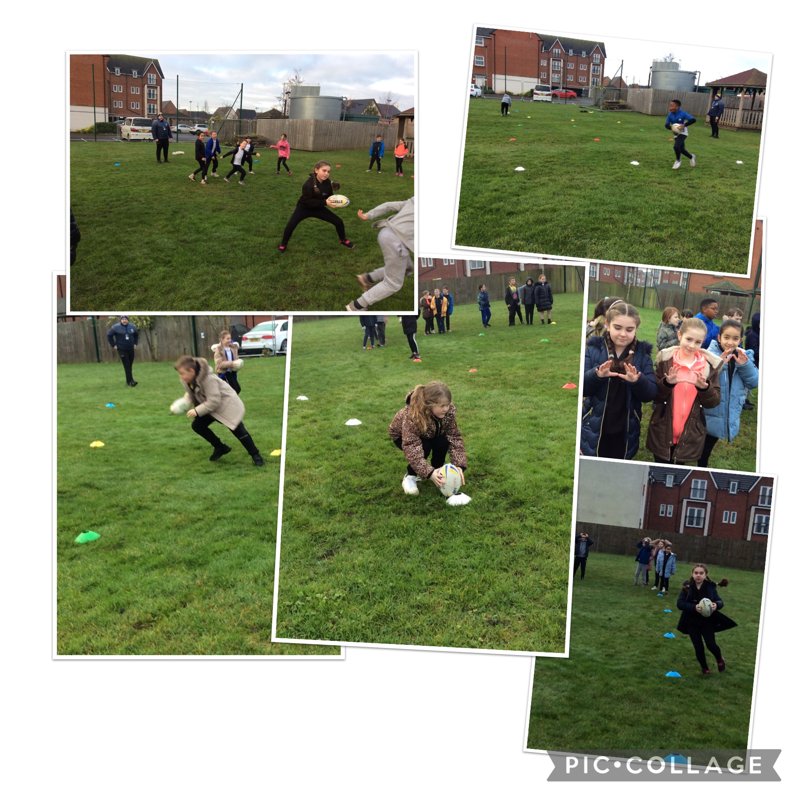 Image of Year 4 Rugby Session with Warrington Wolves